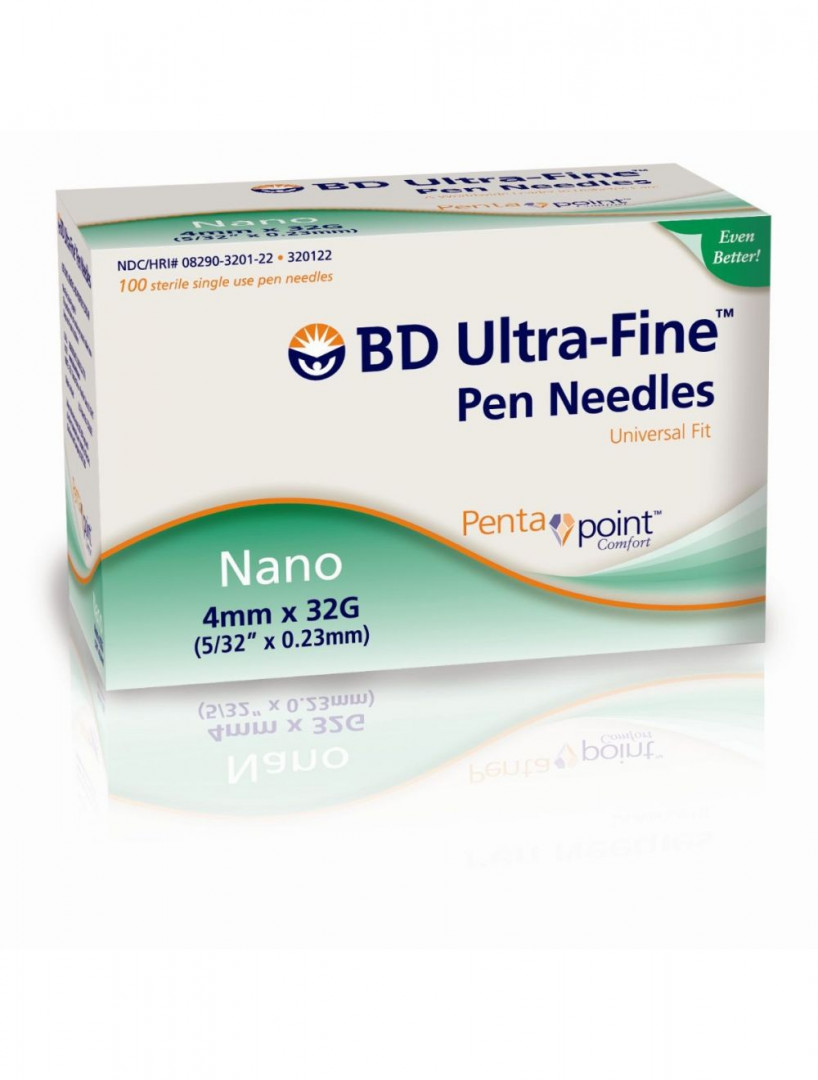Penta Point Needle Pens Bd Micro-Fine Plus Ultra 4Mm 32G (X100)