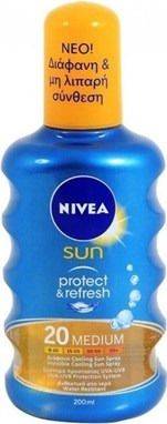 Nivea Sun Protect & Refresh Invisible Spray Spf 20 200Ml