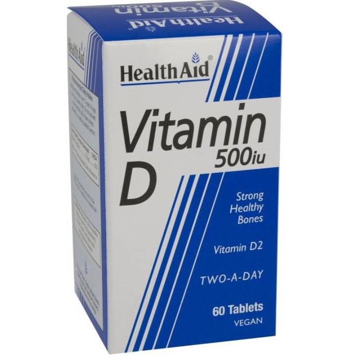Health Aid Vitamin D 500Iu For Strong & Healthy Bones 60 Tablets