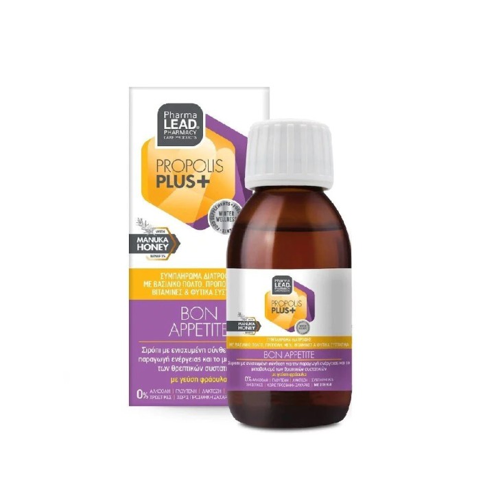 Pharmalead  Energy Booster Propolis Plus+ Bon Appetite Royal Syrup 100Ml