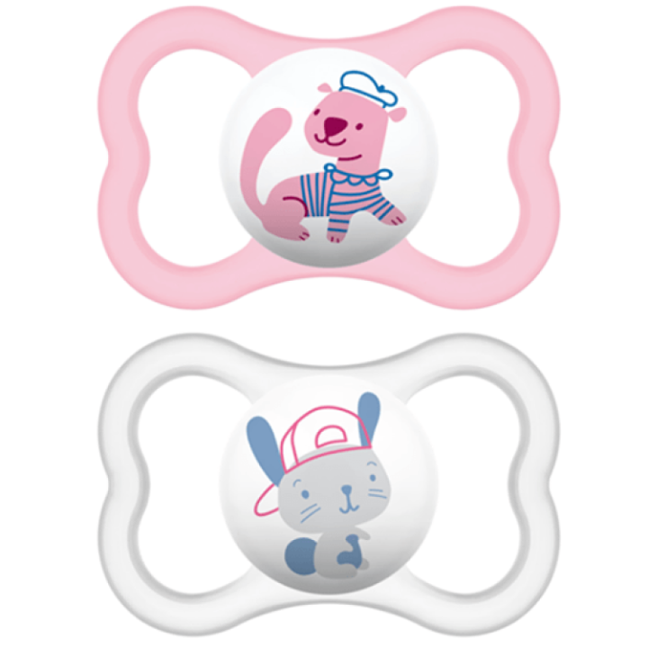Mam Air Pink Silicone Soother 6M+