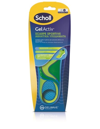 Scholl Gel Activ Sport Insoles Large Size 1 Pair