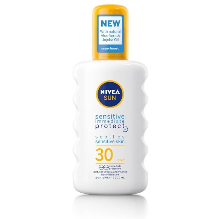 Nivea Sun Sensitive Immediate Protect Sun Spray Spf30 200ml