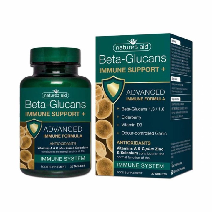 Natures Aid Beta Glucans Immune Support + 30 Capsules