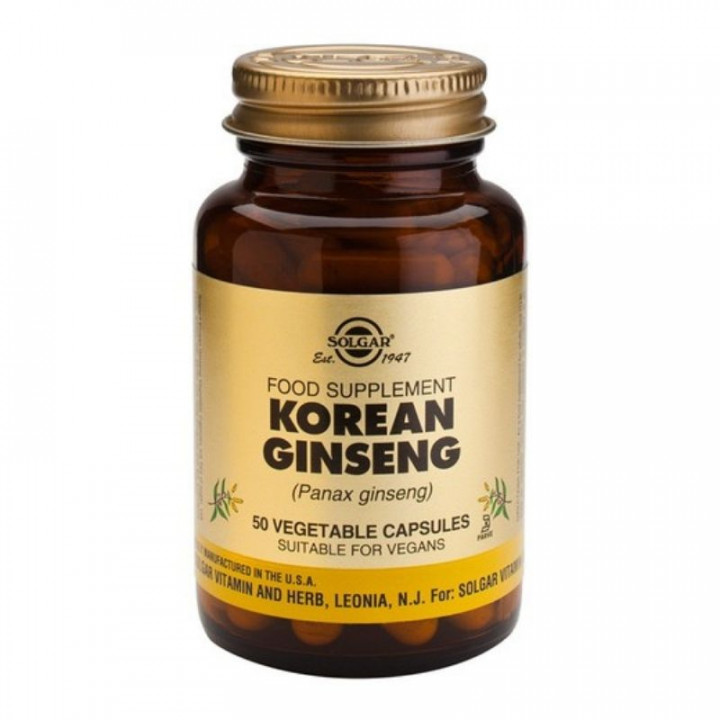 Solgar Korean Ginseng 520Mg 50 Vegetable Capsules