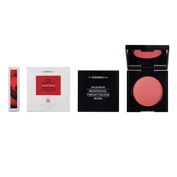 Korres Wild Rose Brightening Blush Golden Pink Shade 12 5.5G