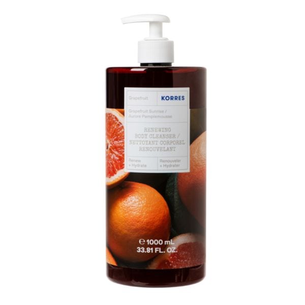 Korres Renewing Body Care Cleanser Grapefruit Sunrise, 1000Ml