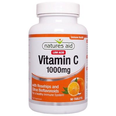 Natures Aid Low Acid Vitamin C 100 Mg 90 Tablets