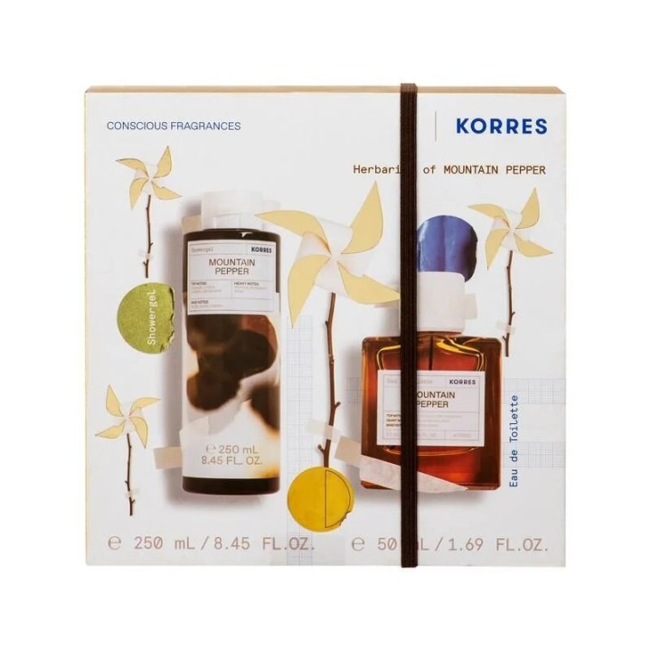 Korres Herbarium Of Mountain Pepper Set Shower Gel 250Ml & Eau De Toilette 50Ml