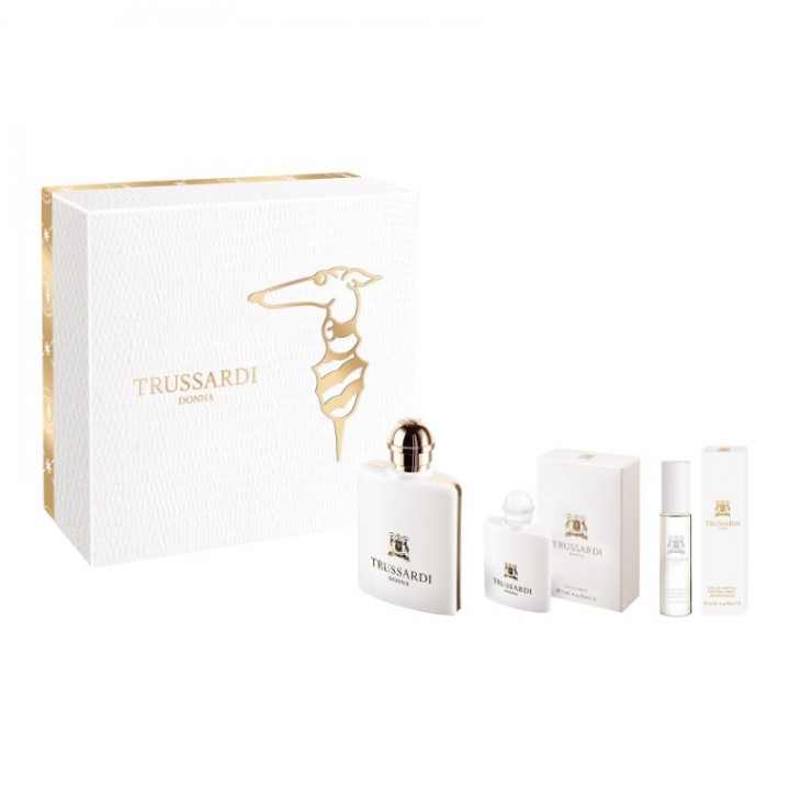Trussardi Donna Eau De Parfum 50Ml + 10Ml + 7Ml 3 Piece Mini Coffret Set