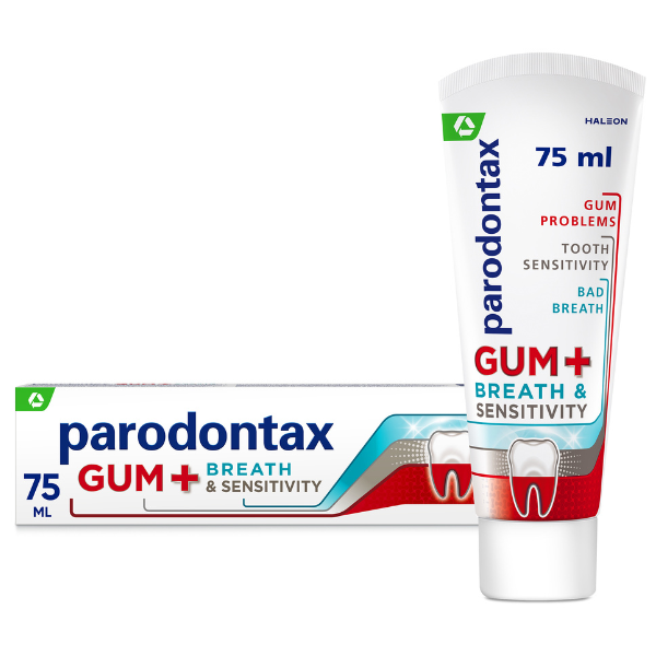 Parodontax Gum+ Breath & Sensitivity Toothpaste For Bad Breath 75Ml