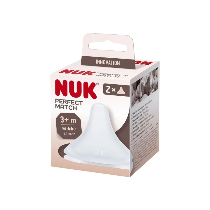 NUK PM TEAT SILICONE M  2/BOX