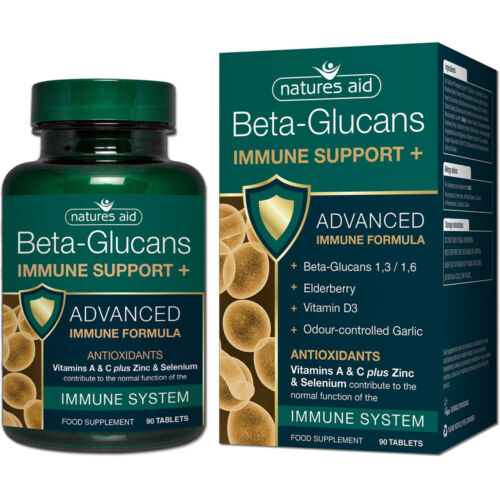 Natures Aid Beta-Glucans Immune Support + - 90 Tablets