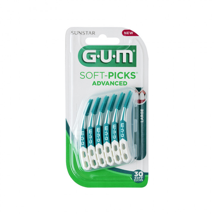 Gum 651 Soft Picks Advanced Large 30 Pieces