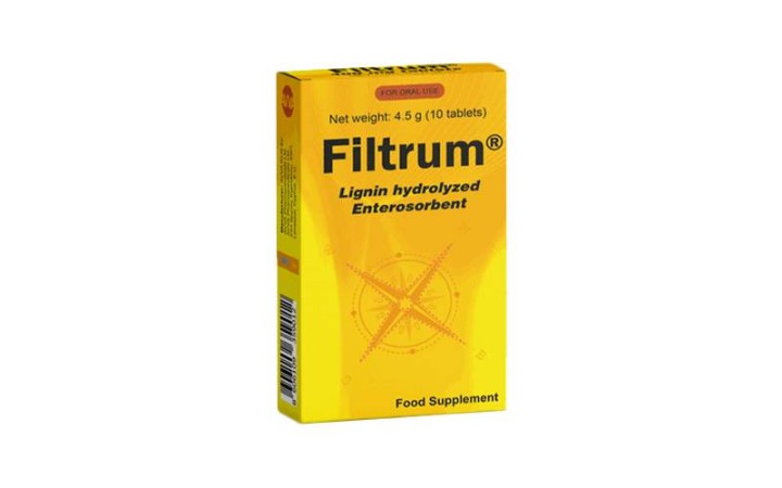 Filtrum Lignin Tablets For Diarrhea Management 10 Tablets