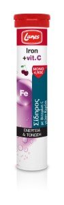 Lanes Iron+ Vitamin C With Cherry Flavor 20Effervescent