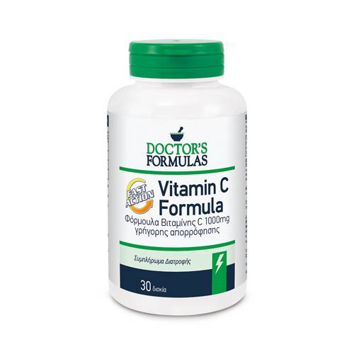 Doctor's Formulas Vitamin C Formula Fast Action 1000Mg 30 Capsules