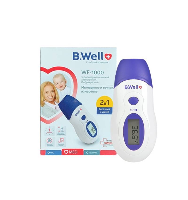 B.Well Wf-1000 Infrared Ear/Forehead Thermometer 2In1