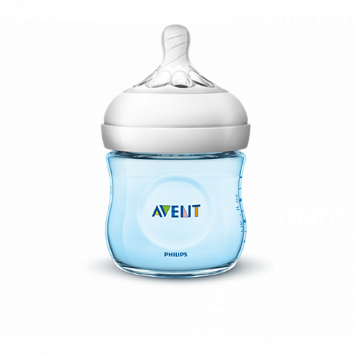 Avent Natural Bottle White,Blue,Pink 125ml,260ml,330ml - 125ml, Blue