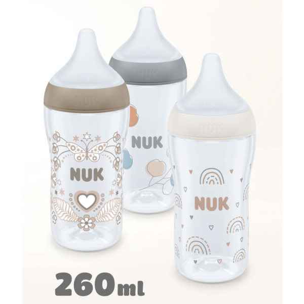 Nuk Perfect Match PP Anti-Colic Bottle with Silicone Nipple 3m+ 260 ml