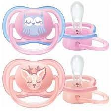 Avent Scf085 02 Soother 0 6Months Air Girl X2Pcs Baby Pacifier