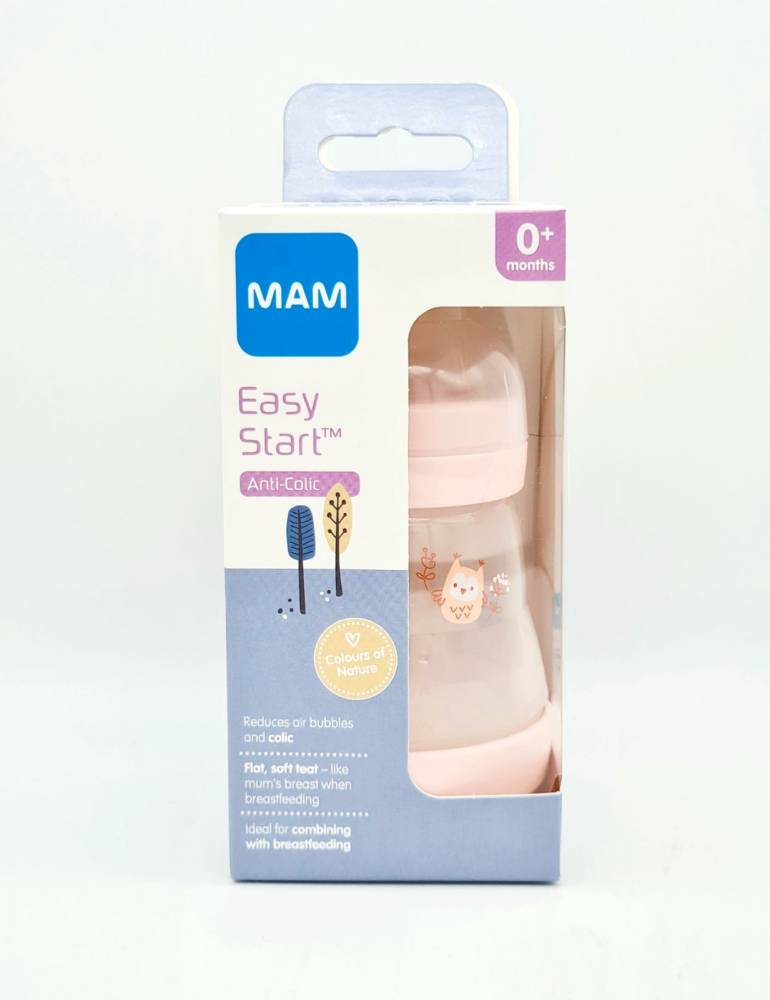 Mam Easy Start Anticolic 0M+ 160ml Pink Owl