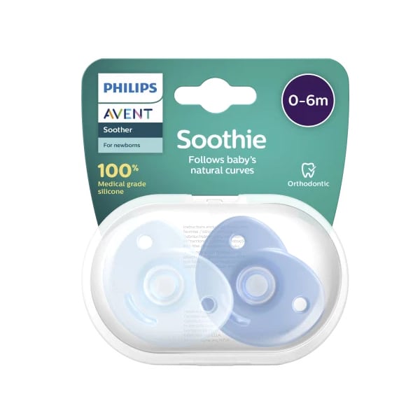 Philips Avent Soothie Silicons Pacifiers Boys 0 6M 2Pieces Scf099 21