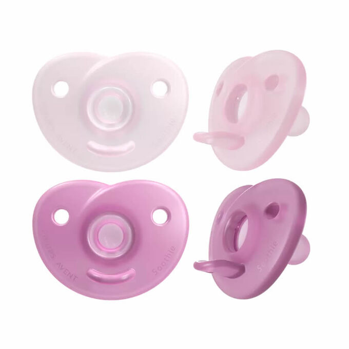 Philips Avent Soothie Silicons Pacifiers Girls 0 6M 2Pieces Scf099 22