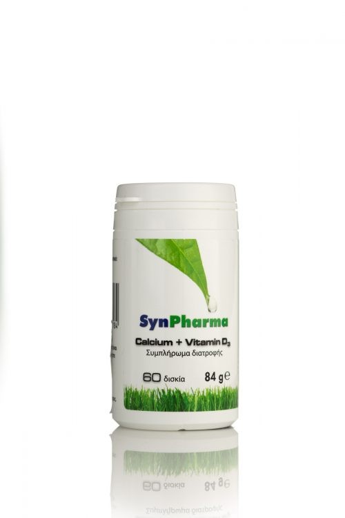 Synpharma Calcium + Vitamin D3 60 Tablets