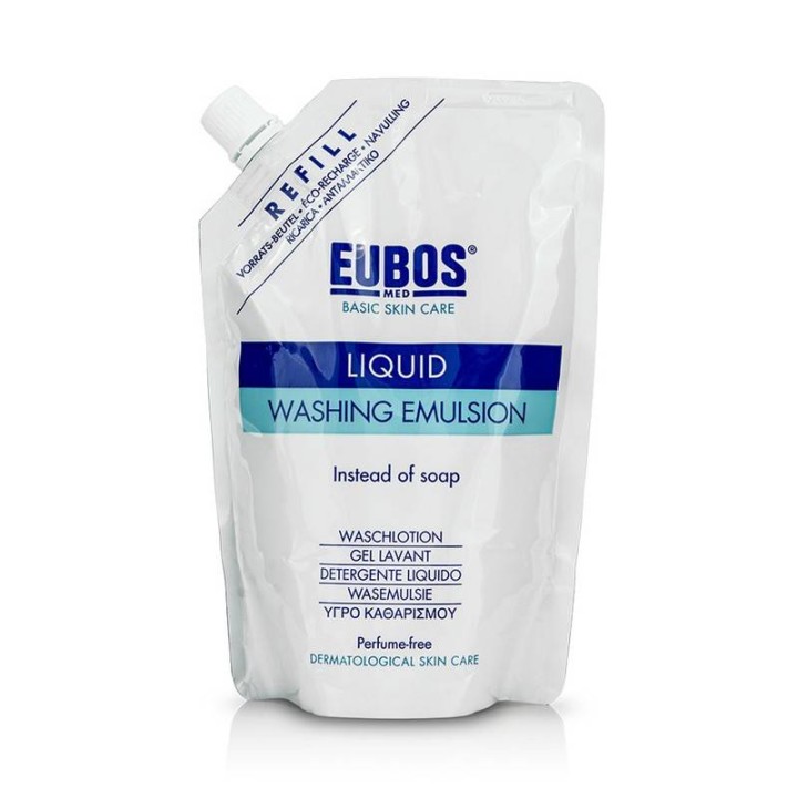Eubos Liquid Washing Emulsion Perfume Free Refill Blue 400ml