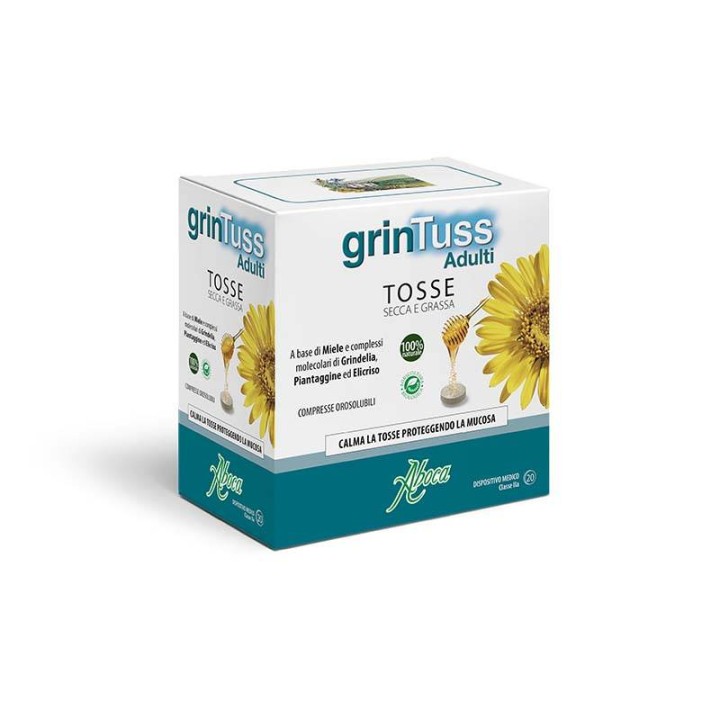 Aboca Grintuss Adult for Dry Cough 20 Tablets