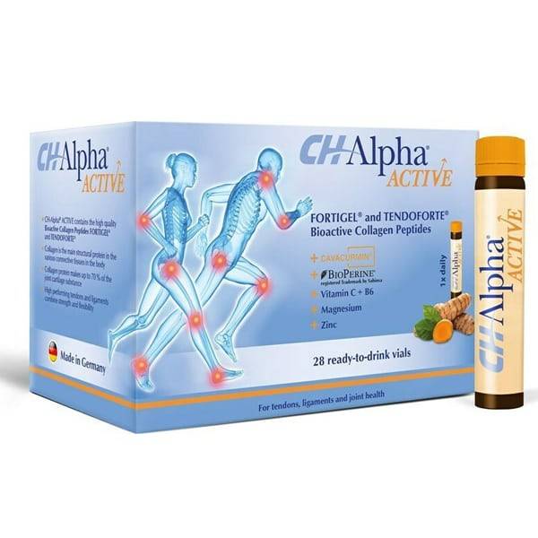 Ch Alpha Active Fortigel & Tendoforte Bioactive Collagen Drinkable Peptides 28 Vials