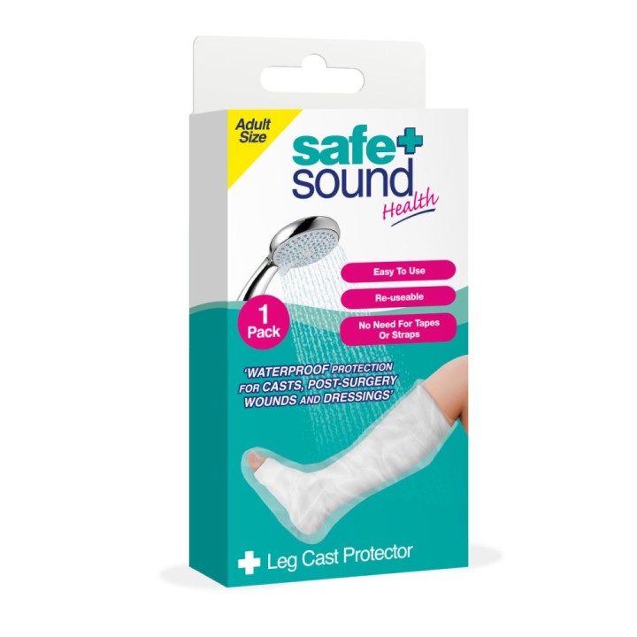 Safe & Sound Health Leg Cast Waterproof Protector Adult Size 1 Pack