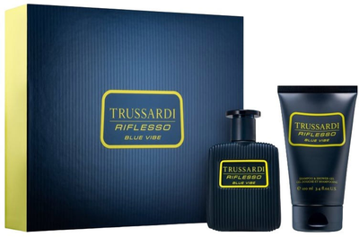 Trussardi Uomo Blue Vibe Travel Set – 50ml EDT + Shower Gel 100ml