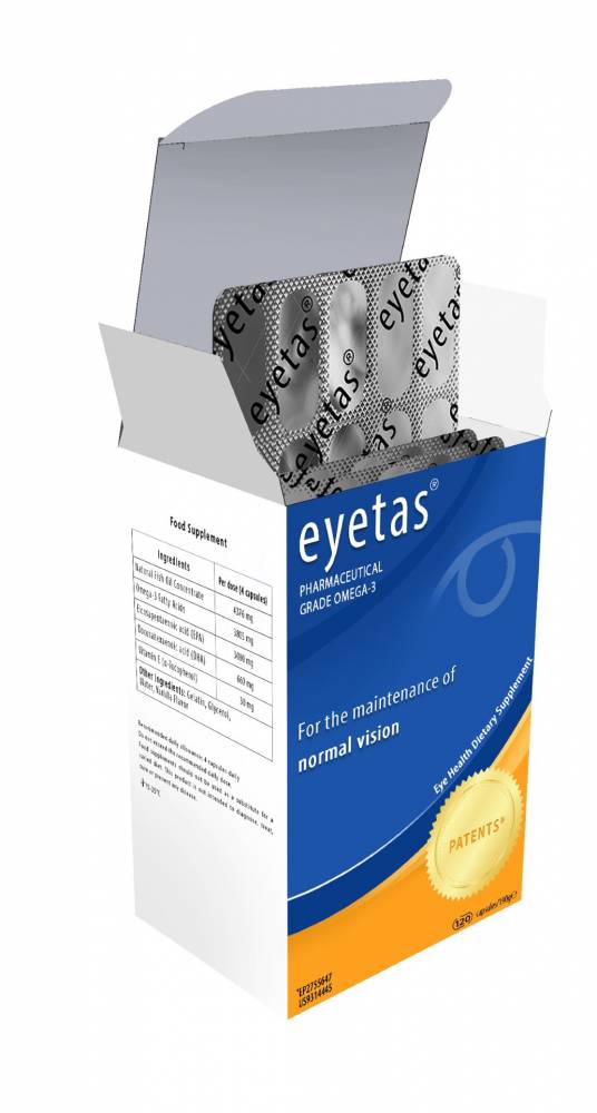 Eyetas 120 Capsules For The Maintenance Of Normal Vision