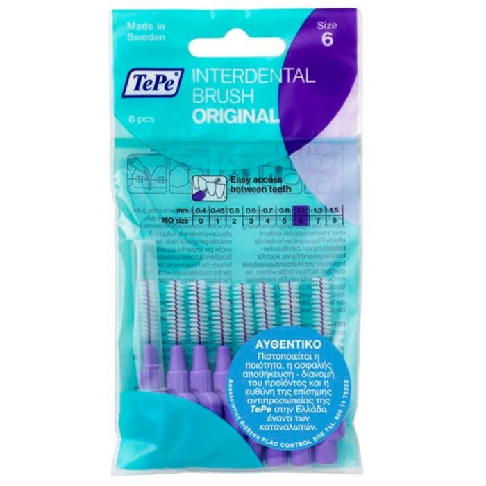 Tepe Original Νο.6 Interdental Brushes 1.1Mm Purple