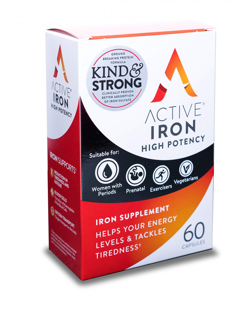 Active Iron Supplements 25Mg 60 Capsules