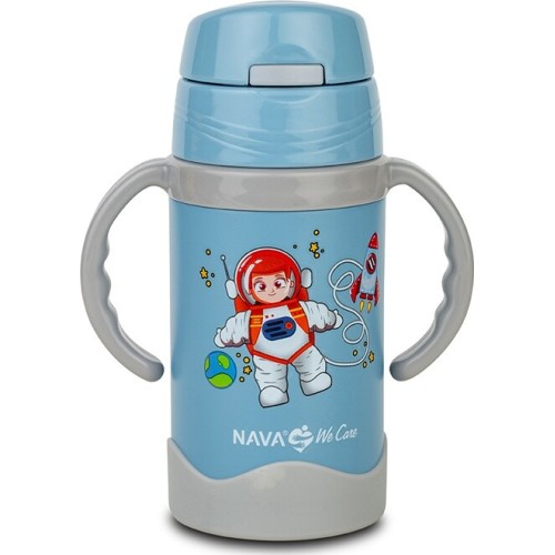 nava Thermos Bottle Stainless Steel We Care Blue 300ml