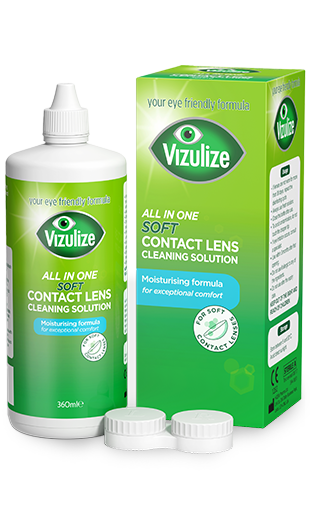 Vizulize All In One Soft Contact Lens Cleaning Solution 360Ml