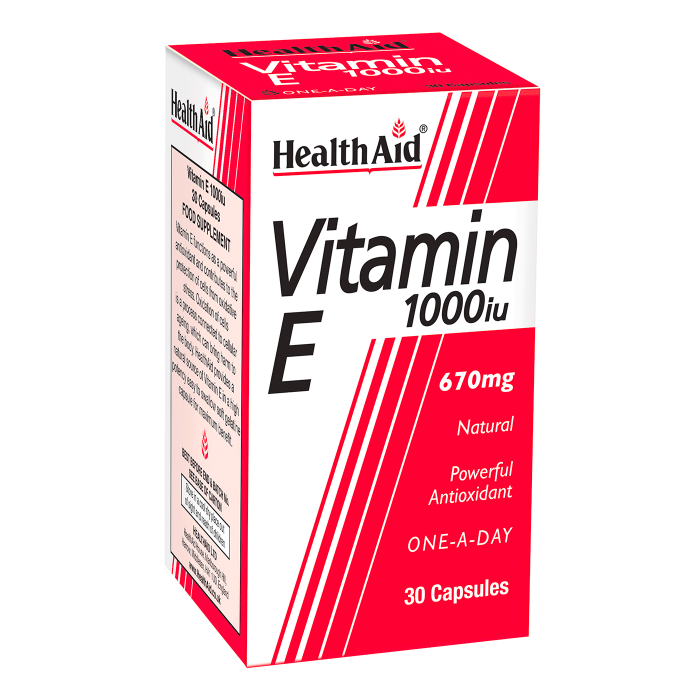 Health Aid Vitamin E 1000Iu Powerfull Antioxidant 30 Capsules