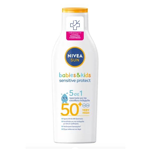 Nivea Sun Babies & Kids Sensitive Protect Lotion 5In1 Spf50+ 200Ml
