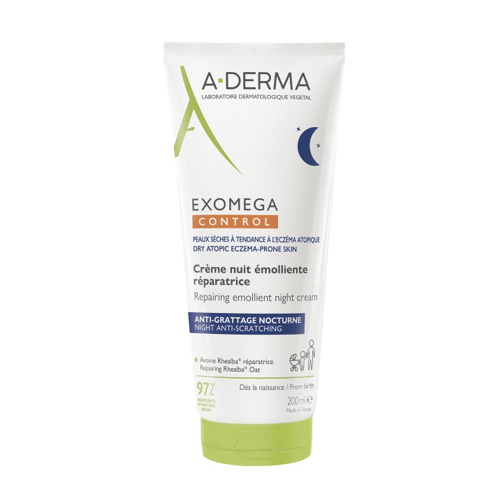 A-Derma Exomega Control Repairing Emollient Night Cream 200ml