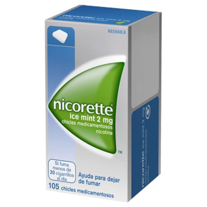 Nicorette Ice Mint Taste Chewable Tablets 18+ Years Old 105X2Mg