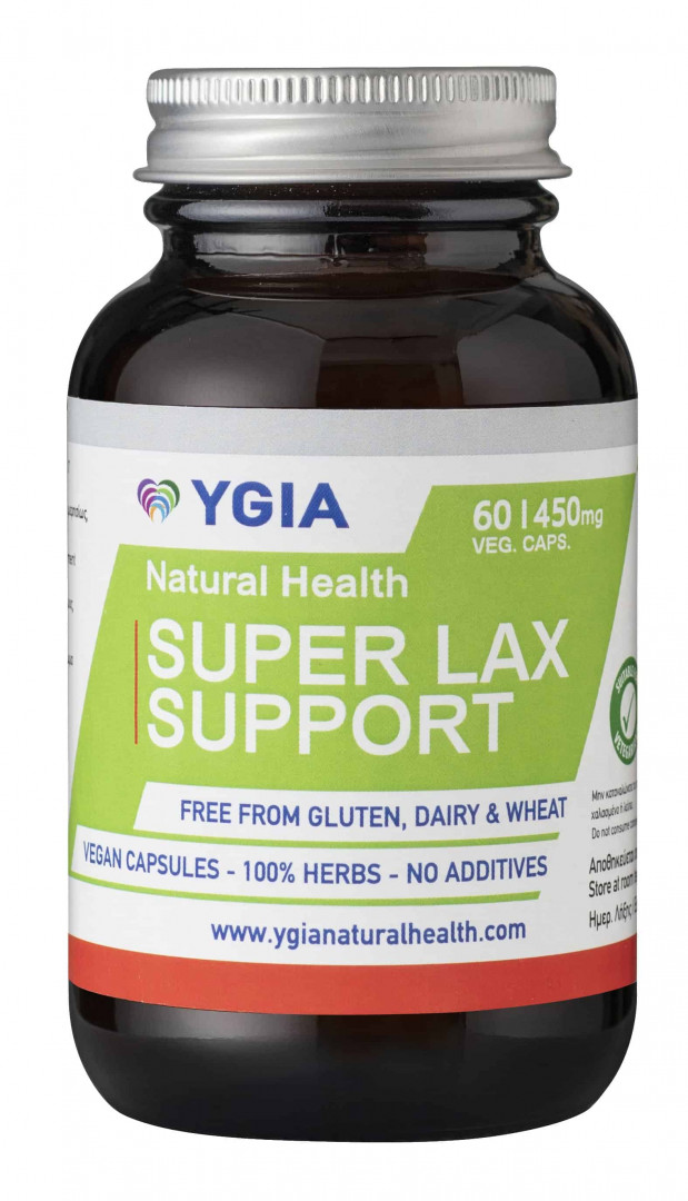 Ygia Natural Super LaxYgia Natural Super Lax Support Free From Gluten Dairy Supplement 60Capsx500Mg