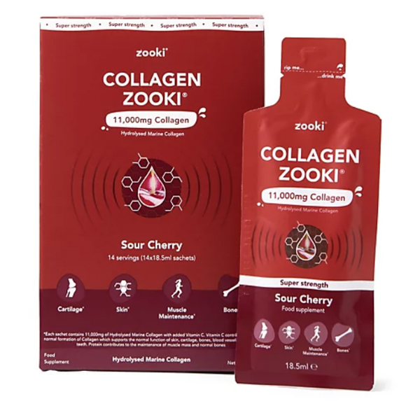 Zooki Collagen Sour Cherry Drinking Collagen 14 sachets
