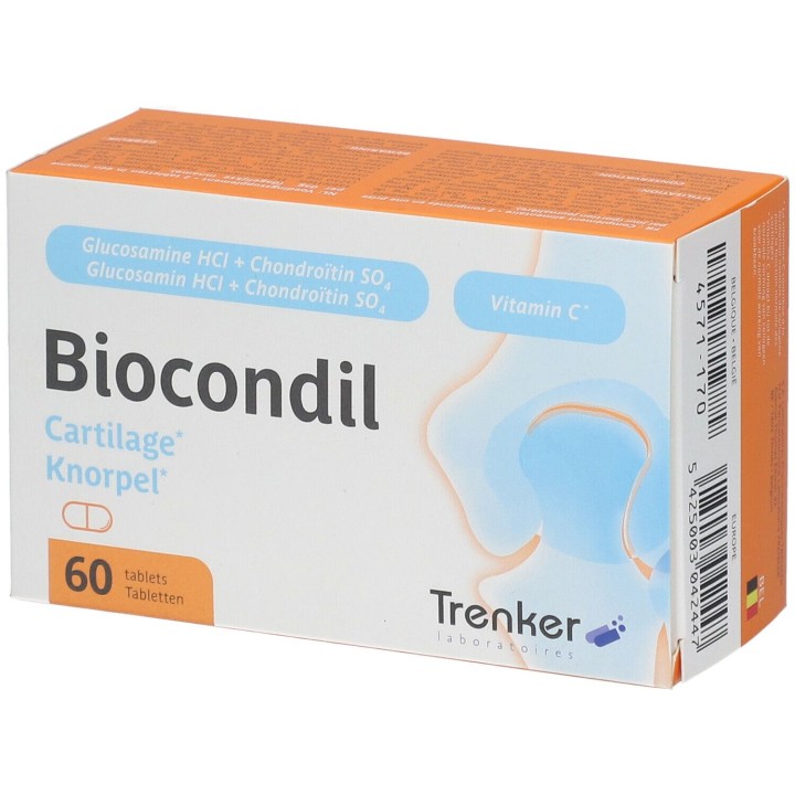 Biocondil Chondroitin/Glucosamine Vitamin C Food Supplement 60 Tabs