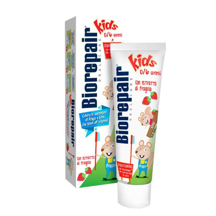 Biorepair Kids Microrepair Strawberry Toothpaste 0-6Y 50ml