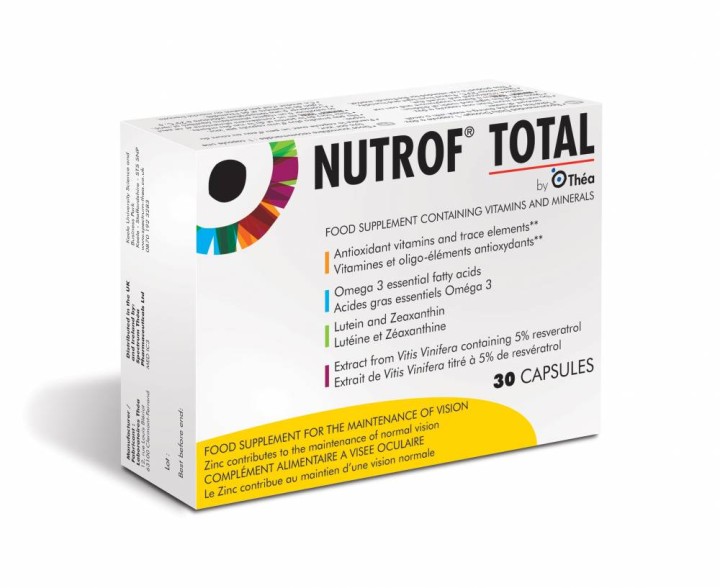 Nutrof Total Food Supplement For The Maintenance Of Vision 30 Capsules