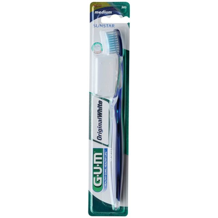 Gum Original White Toothbrush Sunstar Medium 563
