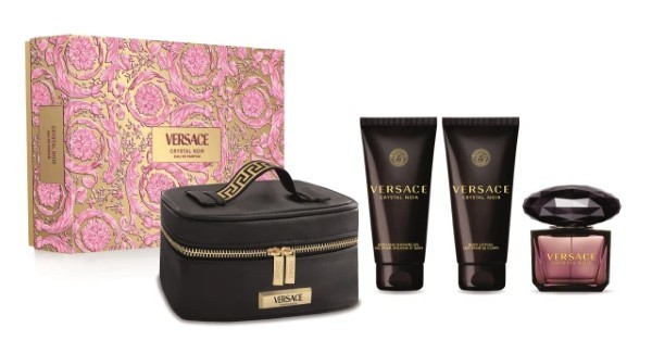 Versace Ladies Crystal Noir Gift – womens perfume spray and creams set